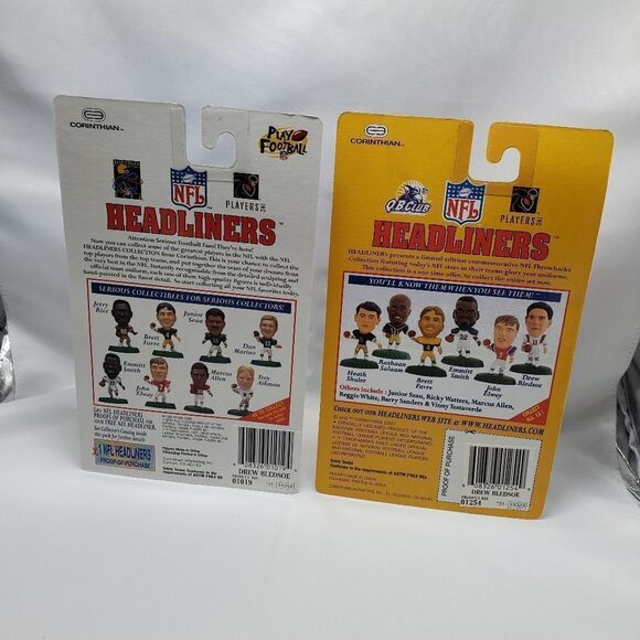 NIB Pair Patriots Drew Bledsoe Headliners - Picture 2 of 2